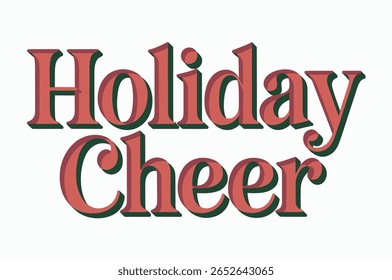Festive Holiday Cheer Text Design