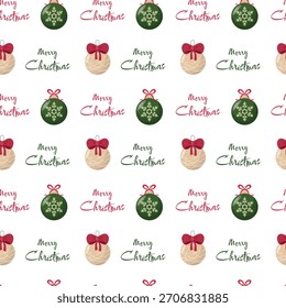 Diseño festivo de repetición de Festiva con adornos y saludos