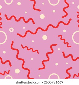 festive holiday seamless pattern with colorful сonfetti. festive carnival pattern for birthday, Christmas, Easter