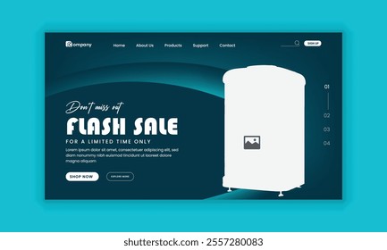  Festive Home Appliance landing page user interface, user experience design template
