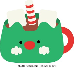 Festive Hot Chocolate Mug In Party