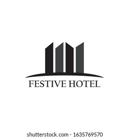 Festive Hotel Logo Simple Templates simple
