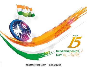 festive illustration of independence day in India celebration on August 15. vector design elements of the national day. holiday graphic icons