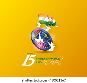 festive illustration of independence day in India celebration on August 15. vector design elements of the national day. holiday graphic icons
