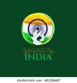 festive illustration of independence day in India celebration on August 15. vector design elements of the national day. holiday graphic icons. National day