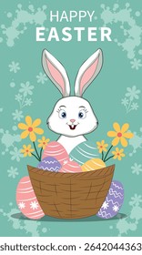 festive illustrations commemorating Easter perfect for Easter greetings, social media posts, Easter egg hunt promotions, and other festive visual content celebrating the holiday.