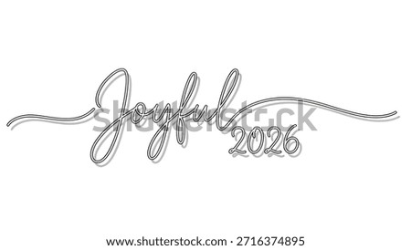 A festive image featuring the text 'Joyful 2026' set against a vibrant background of colorful bokeh lights. The text is elegantly written in a cursive font, and the bokeh lights are in shades of red, blue, and yellow, creating a warm and celebratory atmosphere. The image conveys a sense of joy and anticipation for the year 2026.
