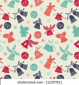 Festive jingle bells background