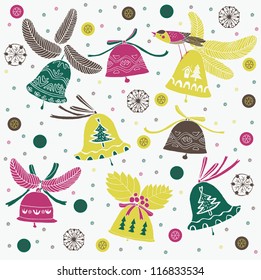 Festive jingle bells background