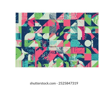 A festive and joyful Christmas pattern featuring classic holiday elements like Christmas trees, snowflakes, ornaments, and candy canes. This colorful and cheerful design brings warmth and holiday M