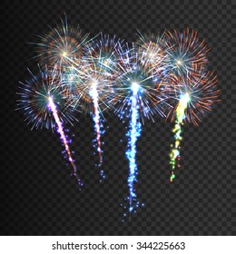 Festive july fourth patterned july fourth firework isolated, july fourth bursting in various shapes, july fourth sparkling, july fourth pictograms set, vector illustration july fourth. july fourth art