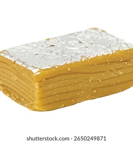 Festive Kaju Katli: Radial Pattern, Shiny Varak, Smooth Sweet