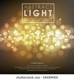 Festive light background with blur