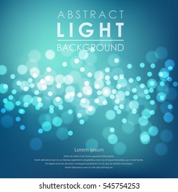 Festive light background with blur