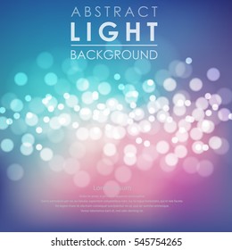 Festive light background with blur