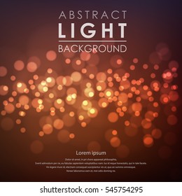 Festive light background with blur
