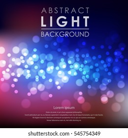 Festive light background with blur