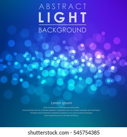 Festive light background with blur