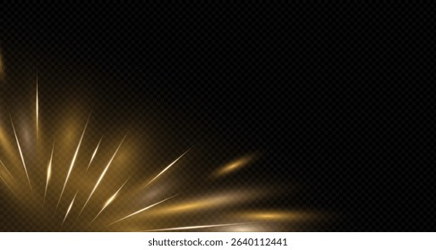Festive light effect, Christmas light of joy. Background for banner, poster, prints, business card or advertisement. Motion effect, speed lines.