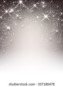 Festive luminous background. Vector paper illustration.