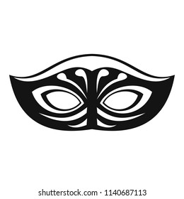 Festive mask icon. Simple illustration of festive mask vector icon for web design isolated on white background