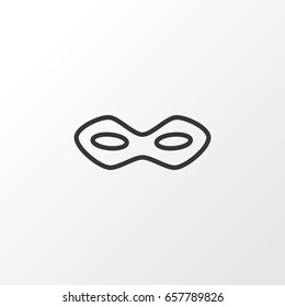 Festive Mask Icon Symbol. Premium Quality Isolated Carnival Face Element In Trendy Style.