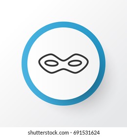Festive Mask Icon Symbol. Premium Quality Isolated Carnival Face Element In Trendy Style.