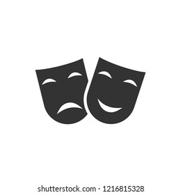 Festive masks. Icon Flat