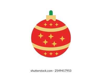 Festive Merry Christmas ball vector design