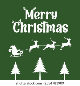 Festive Merry Christmas Banner - Elegant and Cheerful Holiday Vector Design