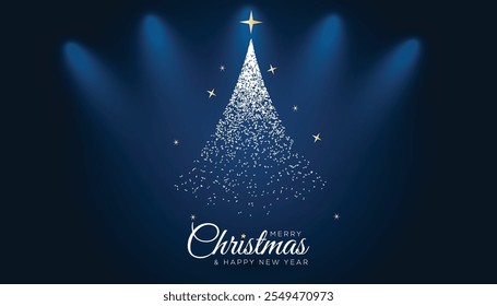Festive Merry Christmas holiday design