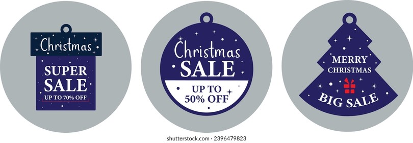 "Festive 'Merry Christmas Sale' sticker: vibrant, seasonal vector art. Perfect for promotions. Get yours now!"