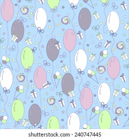 Festive milticolored seamless background.