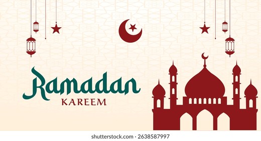 A festive and modern graphic template for Ramadan posts. Great for social media promotions and greetings.
