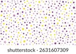 Festive Multicolor Star Pattern Background Image with Green, Blue, and Pink Star