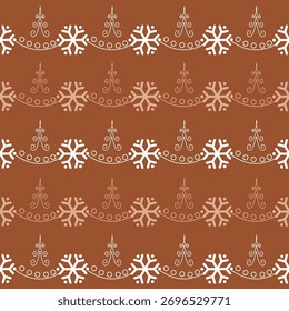 Projeto de Ano Novo festivo. Padrão contínuo. Textura do pincel em divisa. Boho. Padrão geométrico com desenho à mão sobre tecido.
