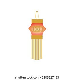 festive new year's lantern isolated on white background, chinese new year