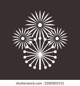 Festive New Year's vector illustration featuring cartoon, clipart, and line art design elements