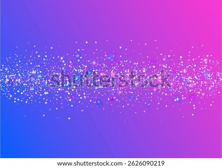 Festive Paper. Disco Birthday Backdrop. Carnival Burst. Purple 3d Sparkle. Digital Dust. Falling Poster. Carnaval Background. Glare Texture. Blue Festive Paper