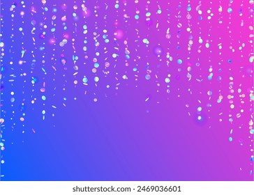 Festive Paper. Modern Poster. Disco Isolated Backdrop. Party Glitter. Digital Banner. Light Pattern. Hologram Confetti. Pink Happy Sparkle. Purple Festive Paper