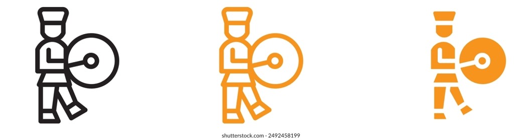 Icono de desfile festivo para celebraciones y eventos Gráficos esenciales para representar desfiles y festividades públicas