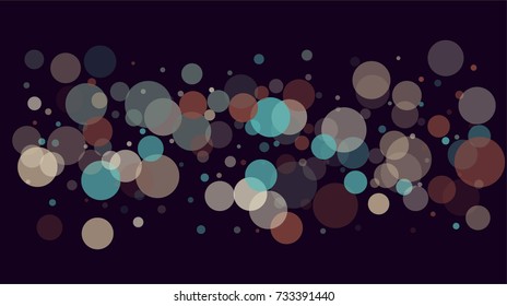 Festive Party Lights or Falling Snow Transparent Confetti. New Year, Christmas Celebration Holiday Background. Transparent Bokeh, Falling Snow,Shining Frame, Festive Party Lights. Faded Blue, Yellow.