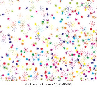 Festive pattern with stars Vector illustration