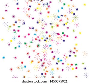 Festive pattern with stars Vector illustration