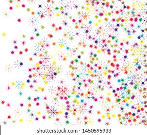 Festive pattern with stars Vector illustration