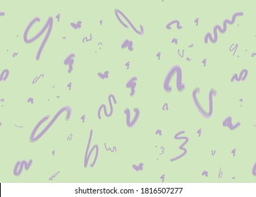 festive Pattern with swirls and ribbons of different sizes