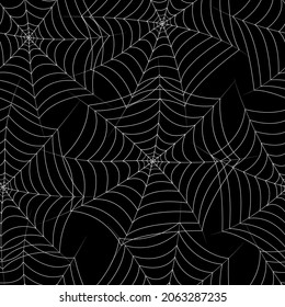 Festive pattern tangled with a spooky web.