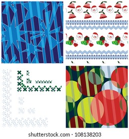 Festive patterns and borders set