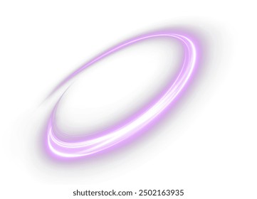  Festive pink stripe on white background. Pink curl twirl for the holidays. Pink colored curve rope. Vector png twirl, line, curve, rope, stripe design element.