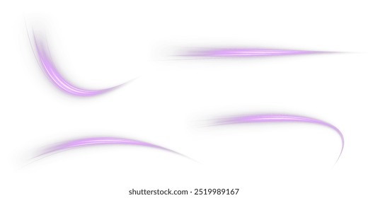 Festive pink stripe on white background. pink curl twirl for the holidays. pink colored curve rope. Vector png twirl, line, curve, rope, stripe design element.	